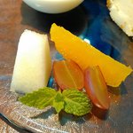 イル スパツィオ - フルーツもついていました。