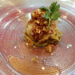 齋華 - ゼッピン！鮑と肝の和えそば。