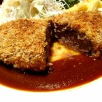 マーシュ亭 - 牛肉のメンチカツ定食【Jun.2017】