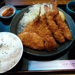 味処 まるたか - ミックスフライ定食