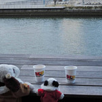 挽きたての珈琲は香りが良くて美味しいね～
          景色がいいとさらに美味しく感じます。