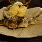 新日本料理 神也 - 2017.06 鮎、コーンの天ぷら