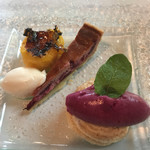 ジャルダン ポタジェ テラニシ - レモンのブリュレ、タルト、ソルベ。