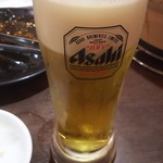 福山駅前酒場　情熱ホルモン - 生ビール(2017.06.03)