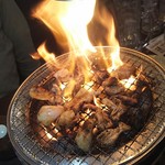 福山駅前酒場　情熱ホルモン - 時には大きな火が上がることも(2017.06.03)