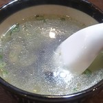 福山駅前酒場　情熱ホルモン - しじみスープ(2017.06.03)