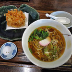 ながや - さくらえびのかき揚げそば