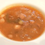 レスアルカーナ - 本日のプレートランチ 1260円 のしらすだいのスープガルピューレ