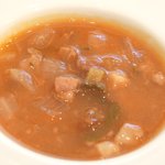 レスアルカーナ - 本日のプレートランチ 1260円 のしらすだいのスープガルピューレ