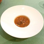 レスアルカーナ - 本日のプレートランチ 1260円 のしらすだいのスープガルピューレ