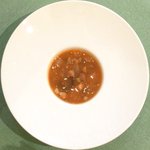 レスアルカーナ - 本日のプレートランチ 1260円 のしらすだいのスープガルピューレ