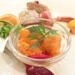 レスアルカーナ - 本日のプレートランチ 1260円 の前菜盛り合わせ