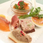 レスアルカーナ - 本日のプレートランチ 1260円 の前菜盛り合わせ
