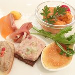 Res arcana - 本日のプレートランチ 1260円 の前菜盛り合わせ