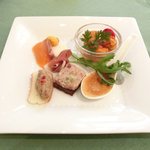 レスアルカーナ - 本日のプレートランチ 1260円 の前菜盛り合わせ