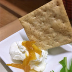 玉ノ井カフェ． - クリームチーズのディップ自家製マーマレード添え