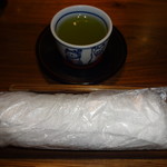 野田岩 - お茶とお絞り