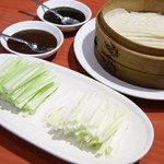 四川食府 - 北京ダック（３，８８０円）の付属品２０１７年５月