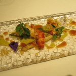 リストランテ サクラ - 佐賀県産2色のアスパラ　オマール海老のインパデッラ