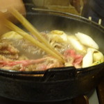 今久 - 最初の一口は女将さんが作ってくれます