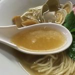 麺処 晴 - サッパ(ママカリ)の煮干とホンビノス貝、昆布だけで採ったスープ