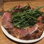 生ハムのピッツア