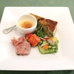 レスアルカーナ - 本日のプレートランチ 1260円 の前菜盛り合わせ