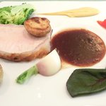 レスアルカーナ - 本日のプレートランチ 1260円 の北海道産の豚のローストと野菜のグリル 赤ワインソース
