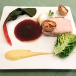 レスアルカーナ - 本日のプレートランチ 1260円 の北海道産の豚のローストと野菜のグリル 赤ワインソース