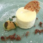 レスアルカーナ - 本日のデザート +210円 のブランマンジェのソルベ添え