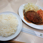 洋食 おなじみ - タイムランチのミンチカツとライス