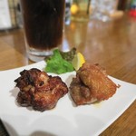 明石麦酒工房 時 - 唐揚げが出来上がってきたのでおかわり