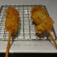 串カツとワイン 揚八 東急プラザ銀座店 - 和牛、海老紫蘇巻き