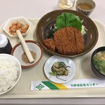 都城市役所 食堂 - チキンカツ定食（５００円）