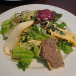 ラ・クローチェ - ランチの前菜サラダ