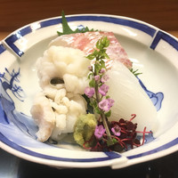 きよみず - お造り 鯛 鱧 烏賊