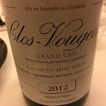 レストラン ラ フィネス - 2012 Laurent Roumier Clos Vouget Grand Cru