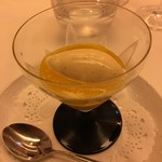 レストラン ラ フィネス - チョコレート、オレンジピール、タヒチ産アイスクリーム