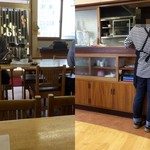 なかつ川 - 店舗内観/厨房との仕切りカウンター