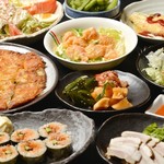 チヂミが自慢の韓国料理居酒屋 おんどる - お気軽コース