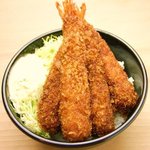 新潟カツ丼 タレカツ - ぷりっぷり海老丼！！