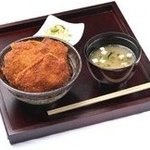 新潟カツ丼 タレカツ - 香の物・味噌汁付きます♪