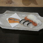 徳山鮓 - 琵琶鱒と鯖のなれずし