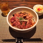 旬菜ステーキ処 らいむらいと - 特製ステーキ丼1280円