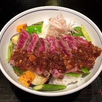 御二九と八さい はちべー - 季節野菜と近江牛ハラミ丼