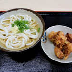 手打ちうどん 上田 - かけと、とり天