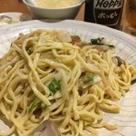 萬盛園 - 五目焼きそば。この麺（ふにゃもさな食感）で炸醤麺作ってほしいなぁ