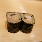 鮨 尚充 - あん肝と奈良漬巻