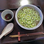 蕎茶亭まるやま - すだちそば