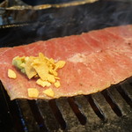 生ホルモン処 おさむちゃん。 - 焼きしゃぶ3 にんにくチップ投入